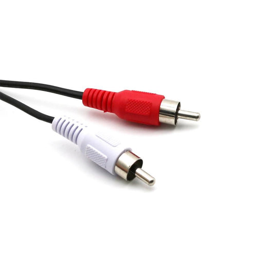 1.5m USB A Male to 2x RCA Phono Male AV Cable Aux Audio Video Adapter Cord