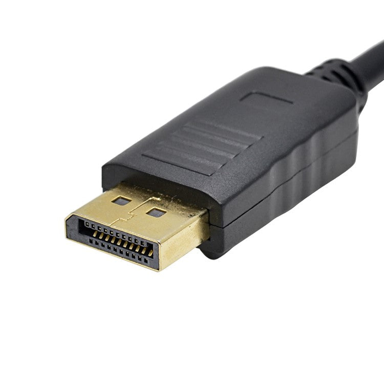Big DisplayPort Male to VGA Female Converter Adapter Cable - Black