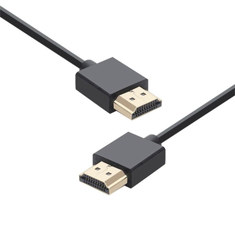 0.3m HDMI 2.0 Cable 4K 60Hz HD Video Audio Transmission TV Connection Cord - Black