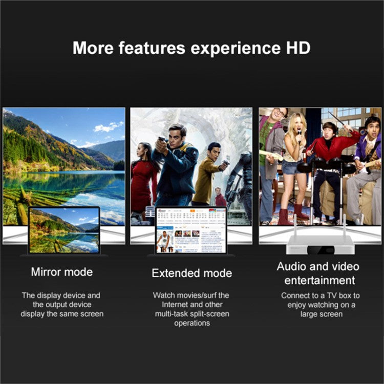 0.3m HDMI 2.0 Cable 4K 60Hz HD Video Audio Transmission TV Connection Cord - Black