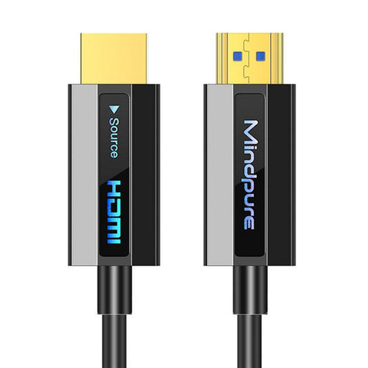 MINDPURE HD011 5m 4K / 60Hz High Speed HDMI 2.0 Male to Male Cable for Laptops Monitors, Bright Black
