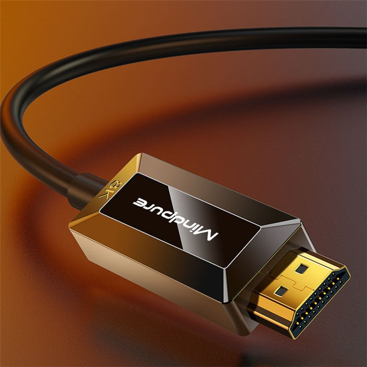 MINDPURE HD010 10m Fiber Optic HDMI 2.1 Male to Male Cable Support 8K  /  60Hz 4K  /  144Hz for Laptop PC Monitor