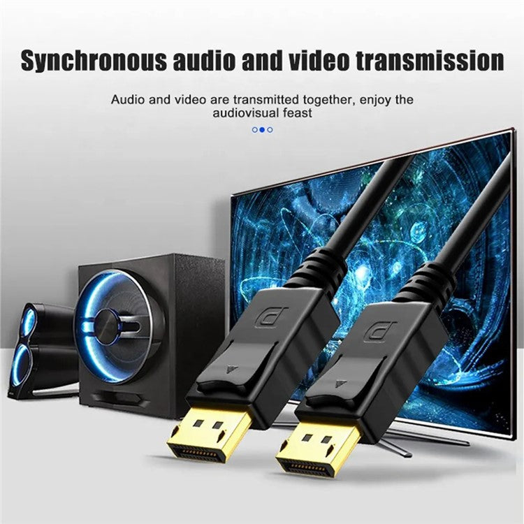 MINDPURE DP001 2m 3D Video Displayport 1.2 Cable 4K / 60Hz 2K / 144Hz DP to DP Cord