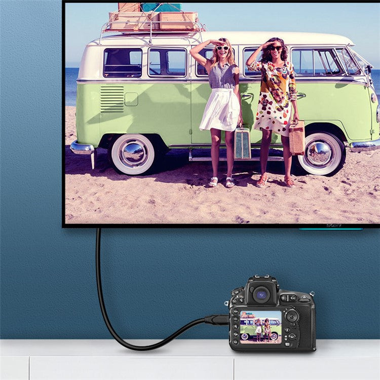 MINDPURE AD015 2m 4K 60Hz HDMI to Micro HDMI Male to Male Adapter Cable for Camera / Tablet / Laptop