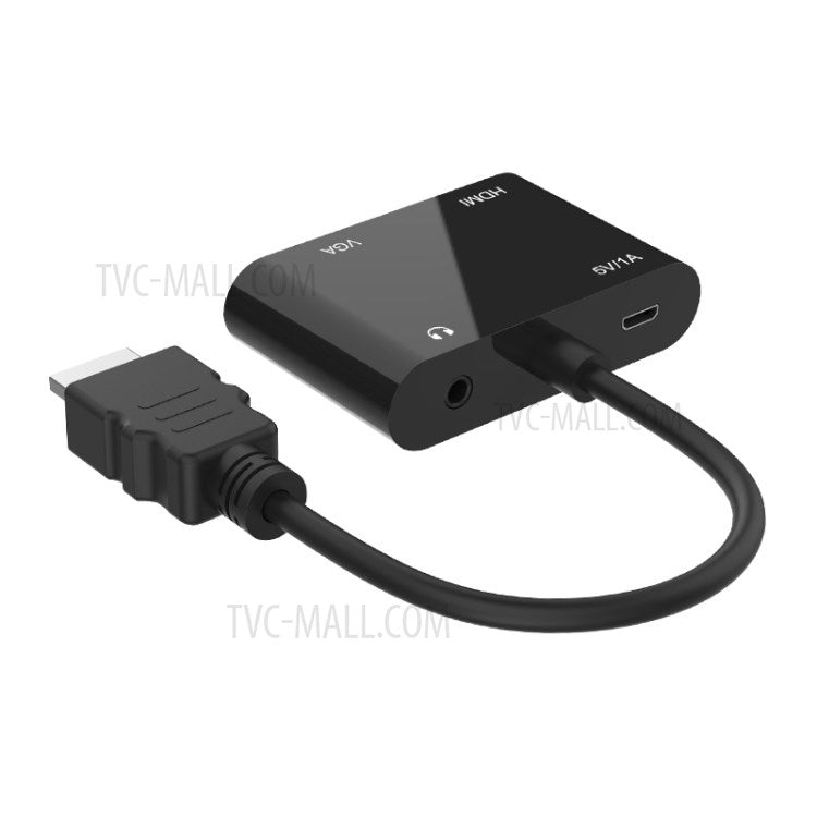 5165HV HDMI to HDMI+VGA Adapter