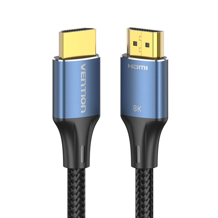 VENTION ALGLG 1.5m HDMI-A Male to Male 8K HD Cable Aluminum Alloy Cotton Braided HDMI Wire - Blue