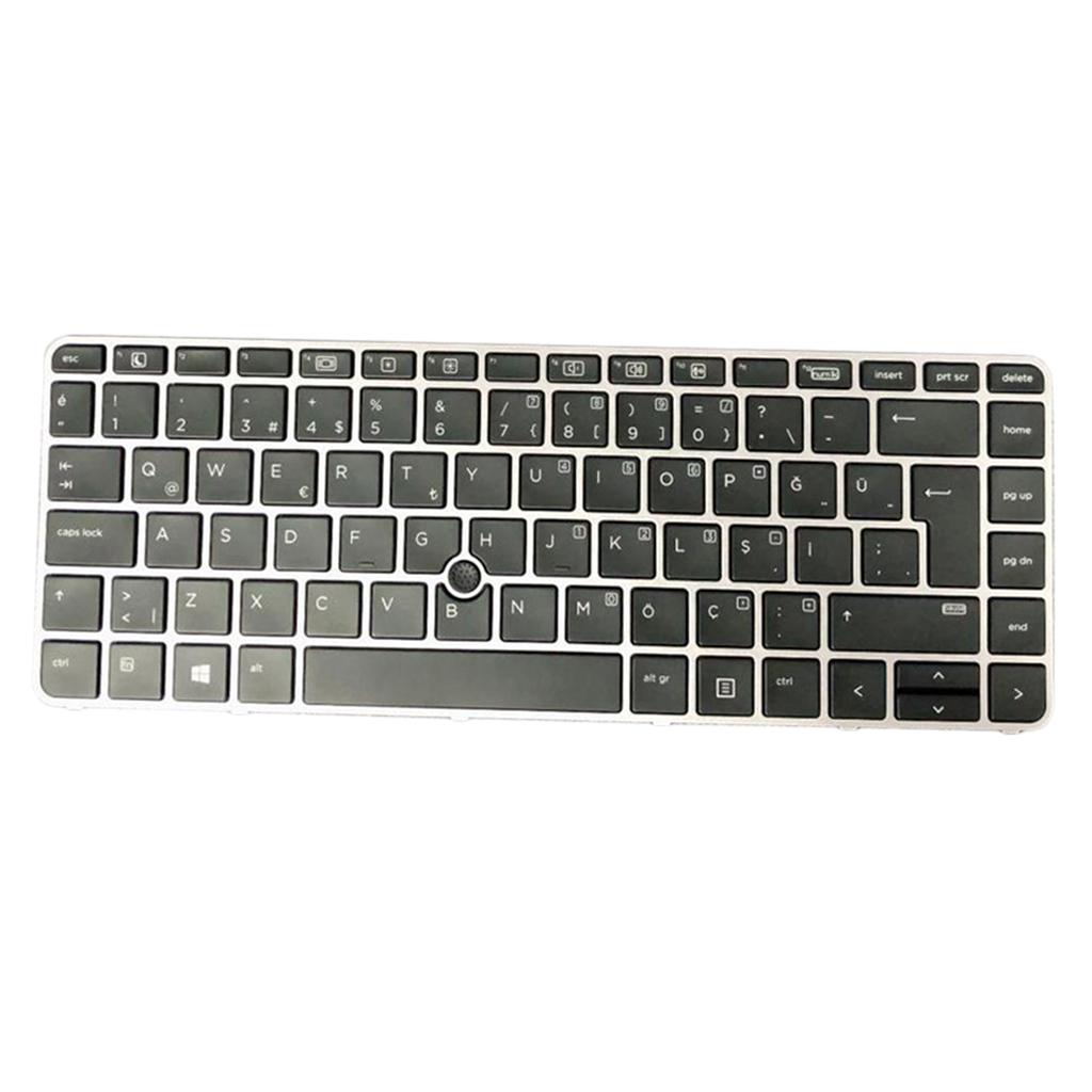 Turkish w/Silver Frame Point Keyboard For HP Elite Book 745 G3 840 G3 Laptop