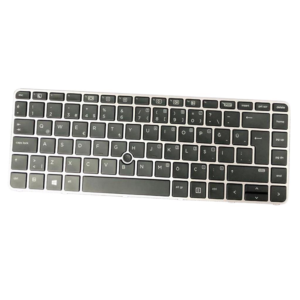 Turkish w/Silver Frame Point Keyboard For HP Elite Book 745 G3 840 G3 Laptop