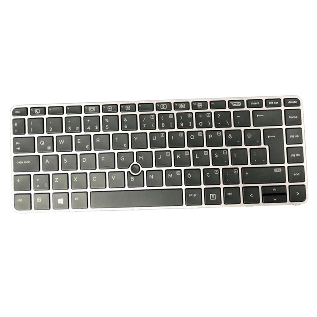 Turkish w/Silver Frame Point Keyboard For HP Elite Book 745 G3 840 G3 Laptop