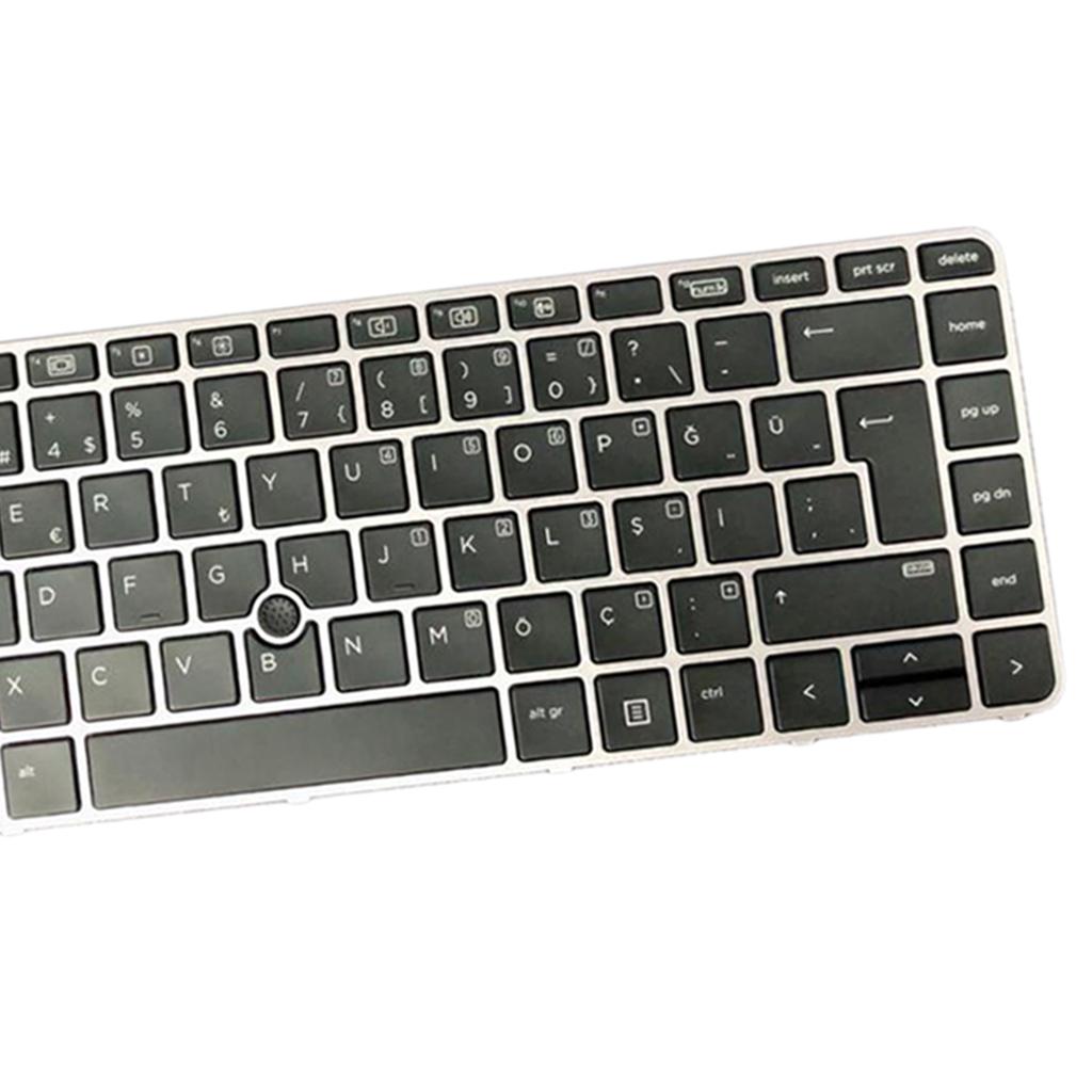 Turkish w/Silver Frame Point Keyboard For HP Elite Book 745 G3 840 G3 Laptop