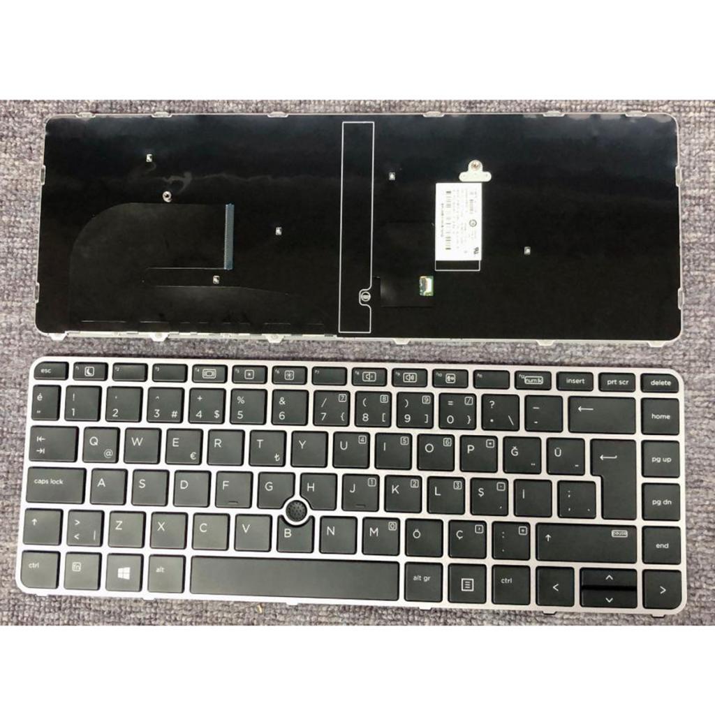 Turkish w/Silver Frame Point Keyboard For HP Elite Book 745 G3 840 G3 Laptop