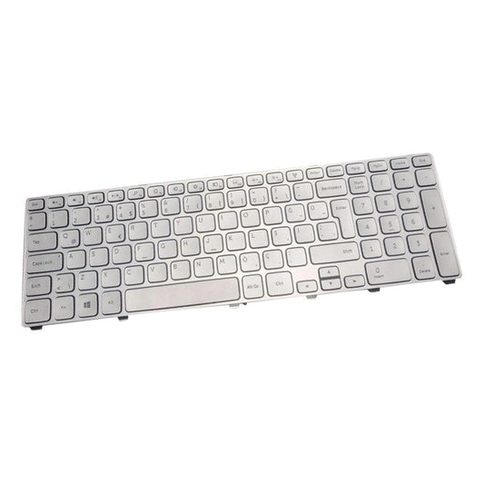 Silver Turkish Backlit Keyboard For Dell Inspiron 17 7000 7737 Laptop