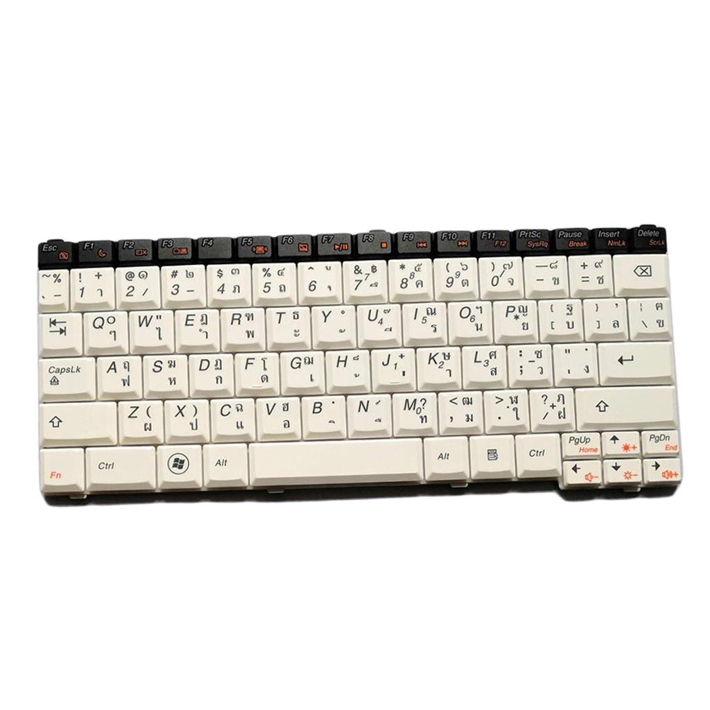 White Thai Keyboard For Lenovo IdeaPad S10-3T white U150 Laptop