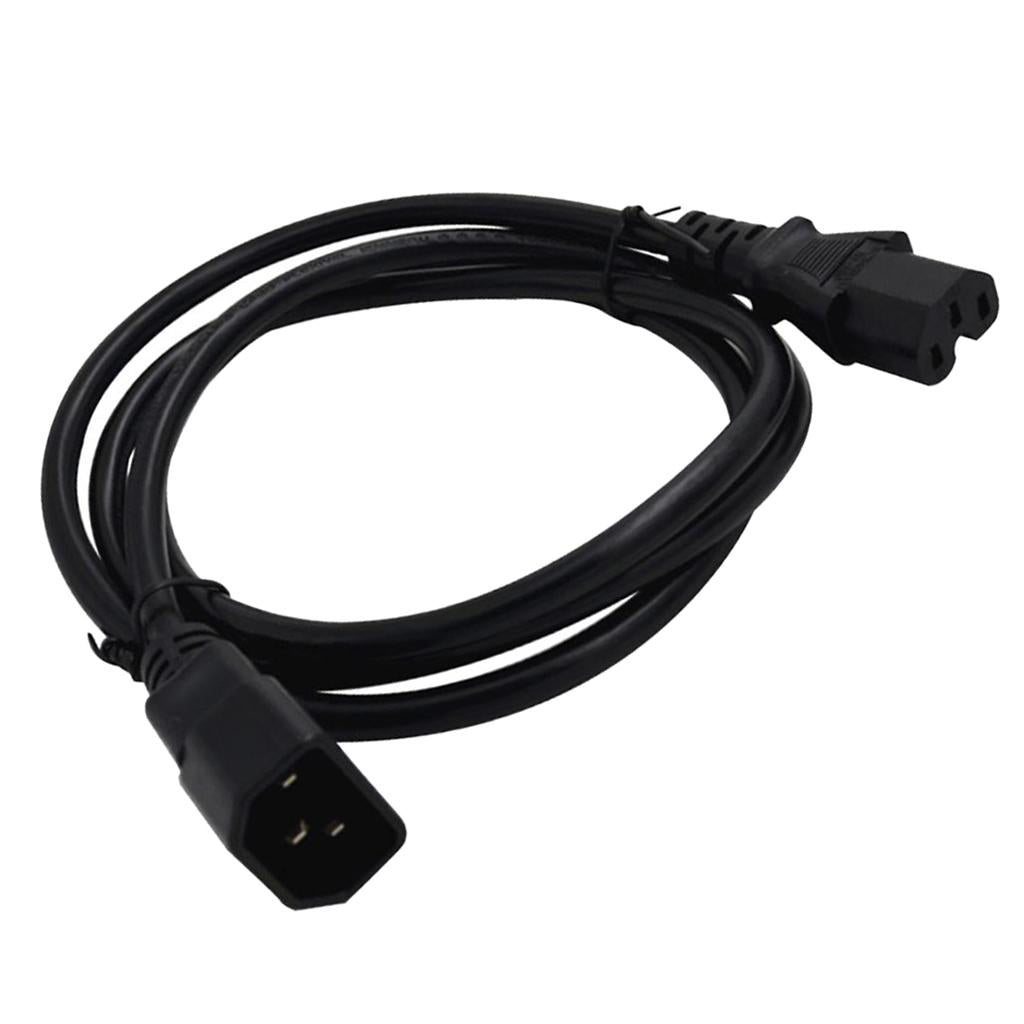 IEC 320 C14 Male to C15 Female Power Extension Cable Replacement 100cm