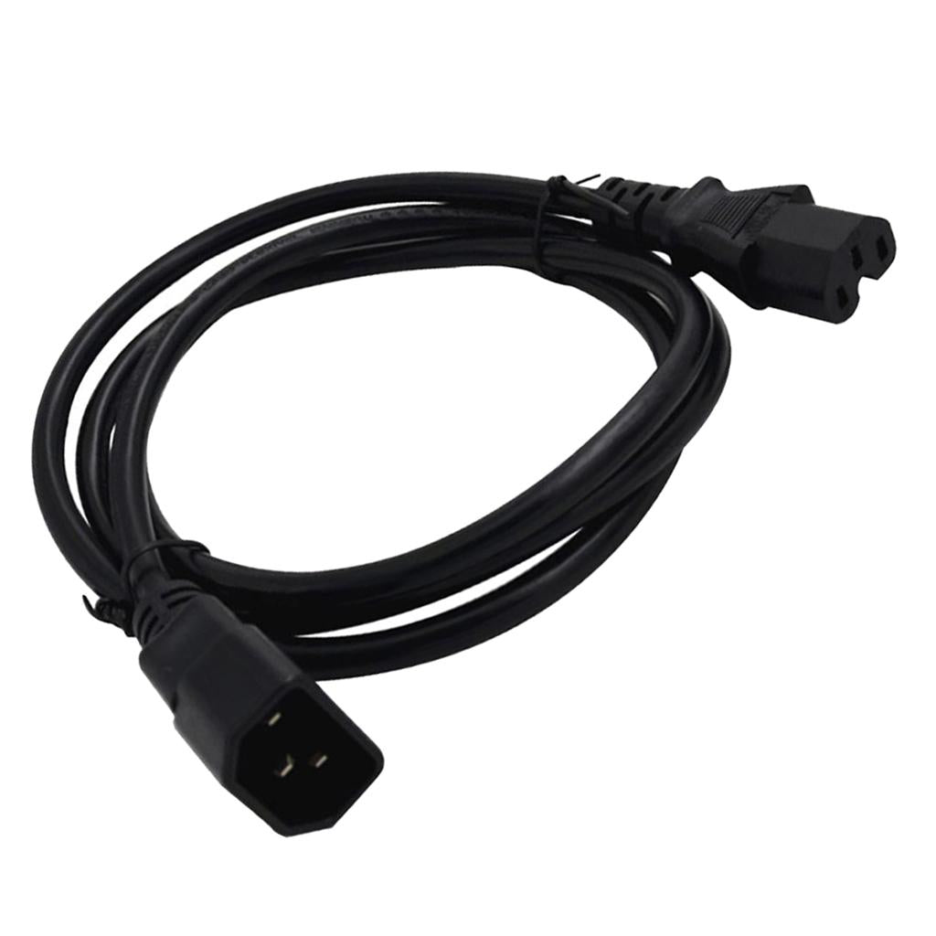 IEC 320 C14 Male to C15 Female Power Extension Cable Replacement 100cm