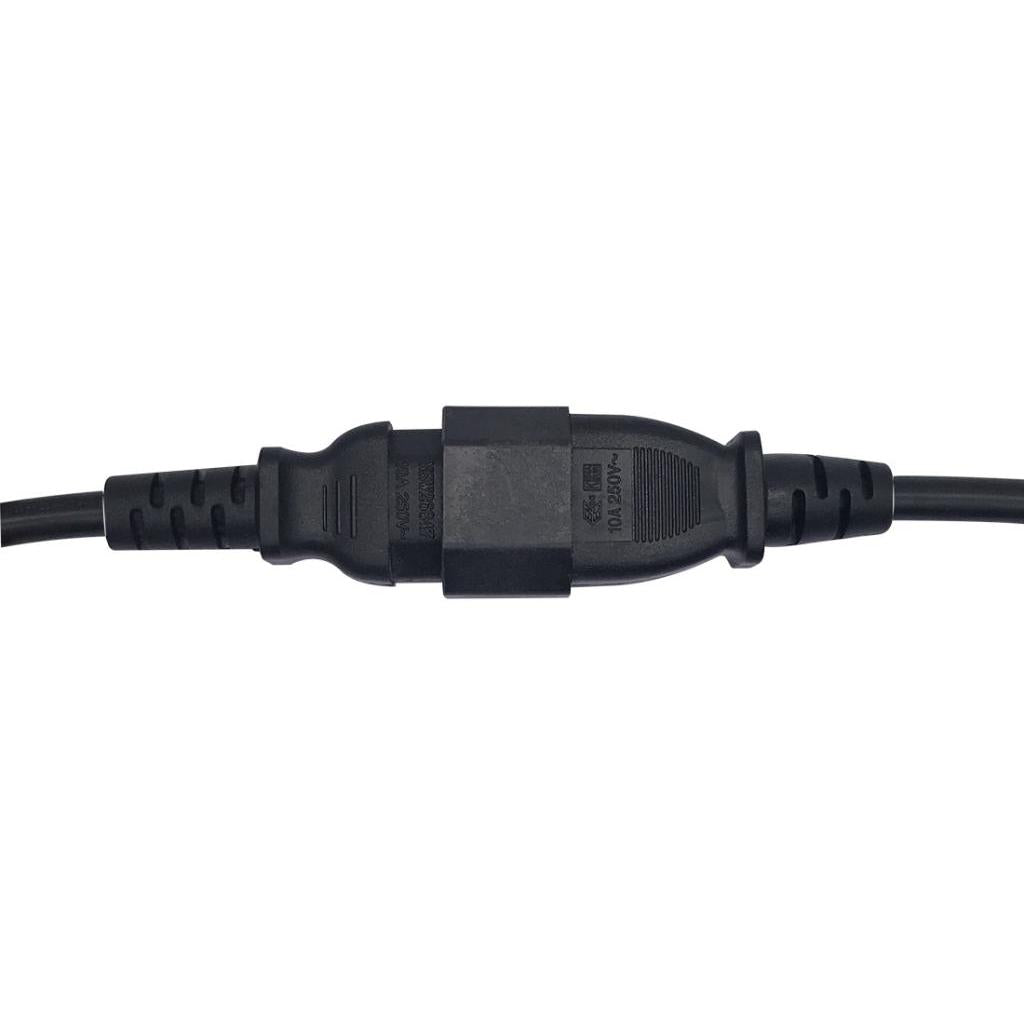 IEC 320 C14 Male to C15 Female Power Extension Cable Replacement 100cm