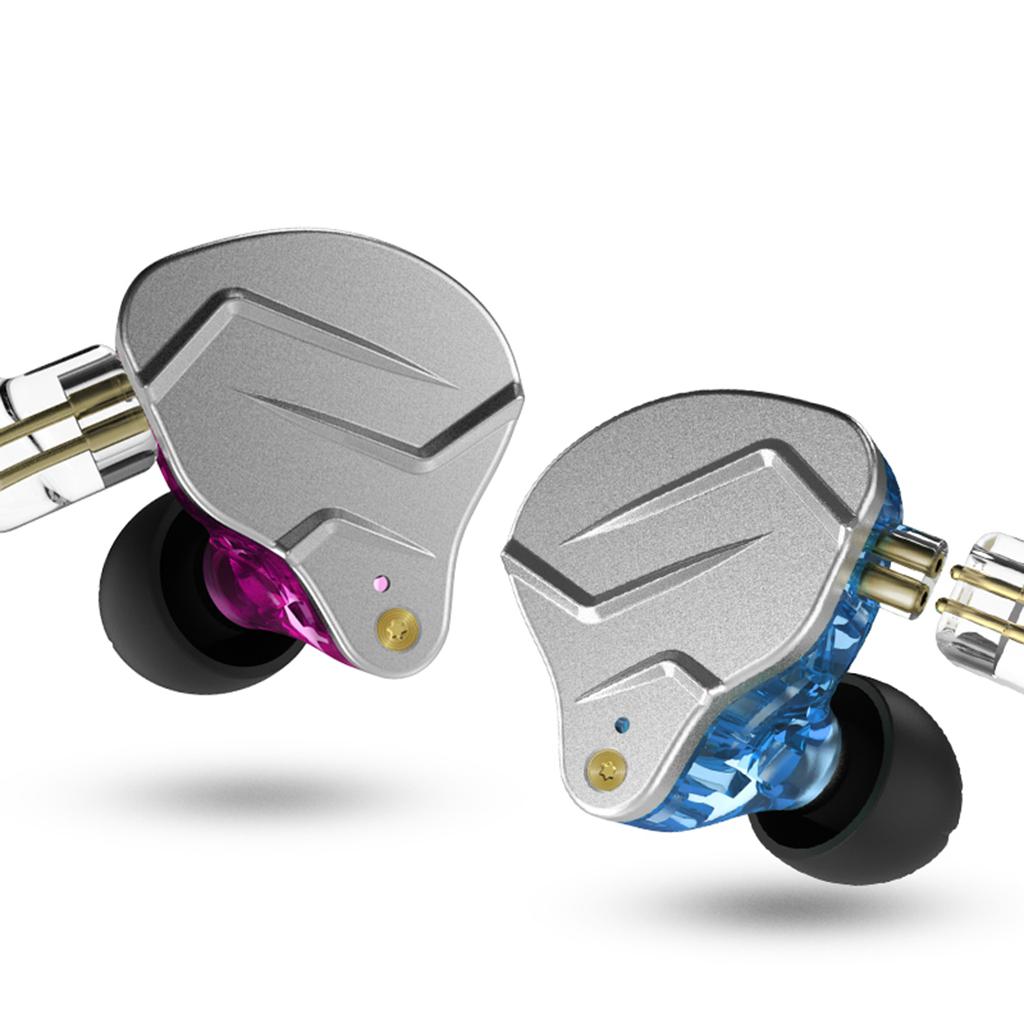 BA+DD In Ear Earphone Hybrid Headset HIFI Noise Cancelling Earbuds Blue