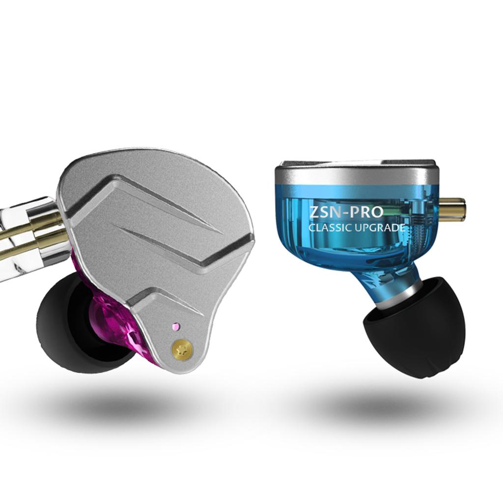 BA+DD In Ear Earphone Hybrid Headset HIFI Noise Cancelling Earbuds Blue