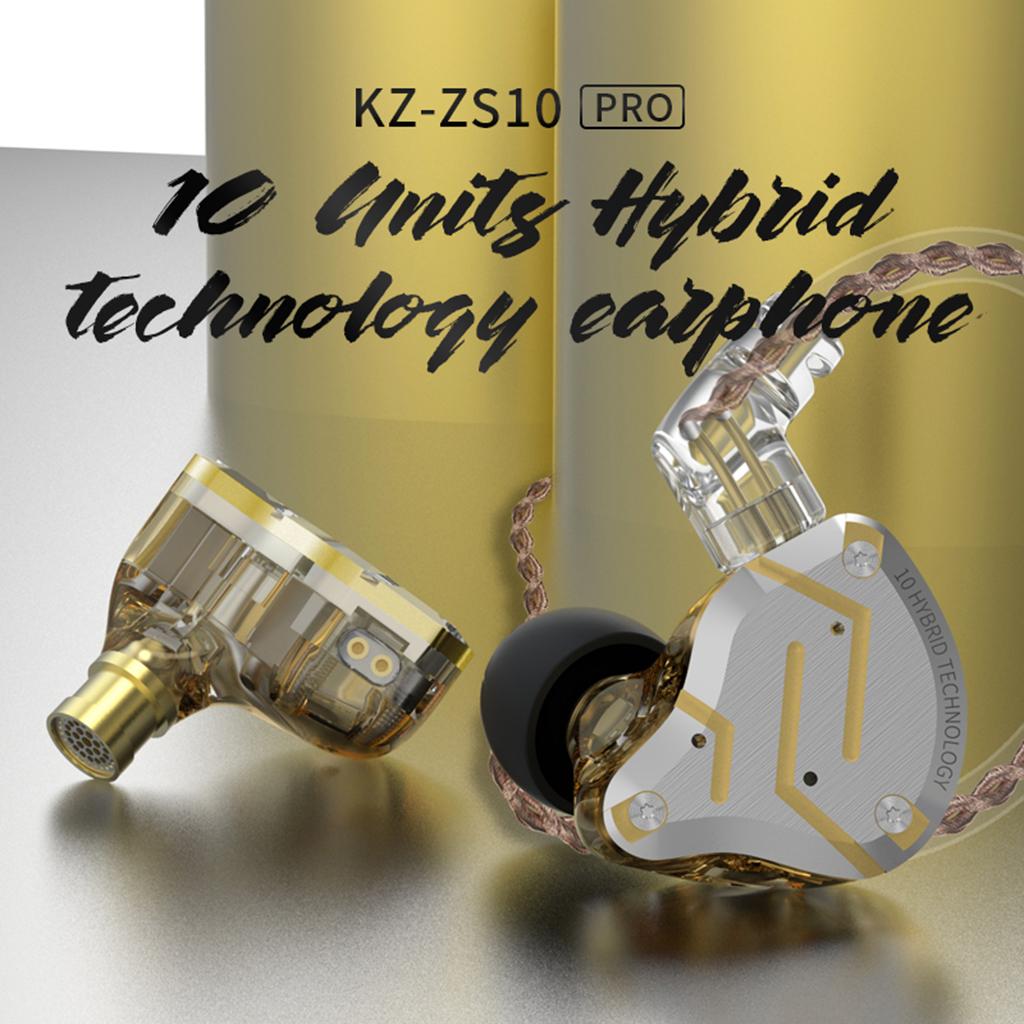 4BA+1DD Hybrid Earphone Headset HIFI Earbuds In Ear Monitor Headphones w/Mic