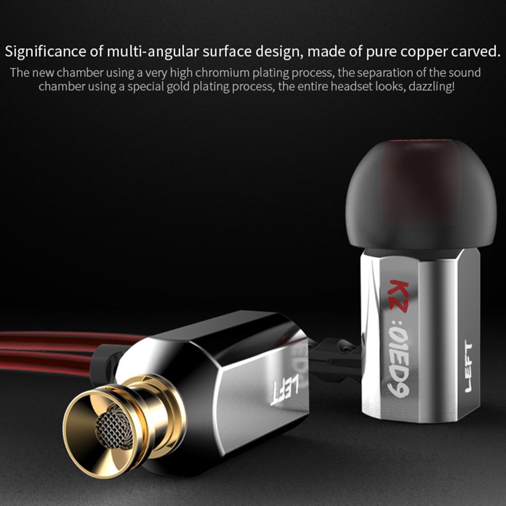 HEAVY DEEP BASS In-ear Earphones Headphones Metal Headset Black with Mic