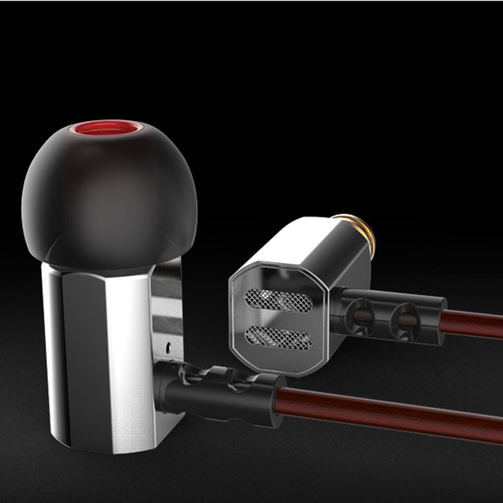 HEAVY DEEP BASS In-ear Earphones Headphones Metal Headset Black with Mic