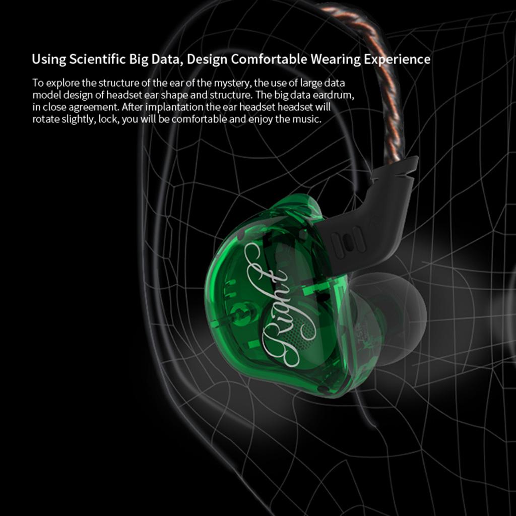 3.5mm Stereo Earphone Headset Headphone Ergonomic EarBuds Red No Mic
