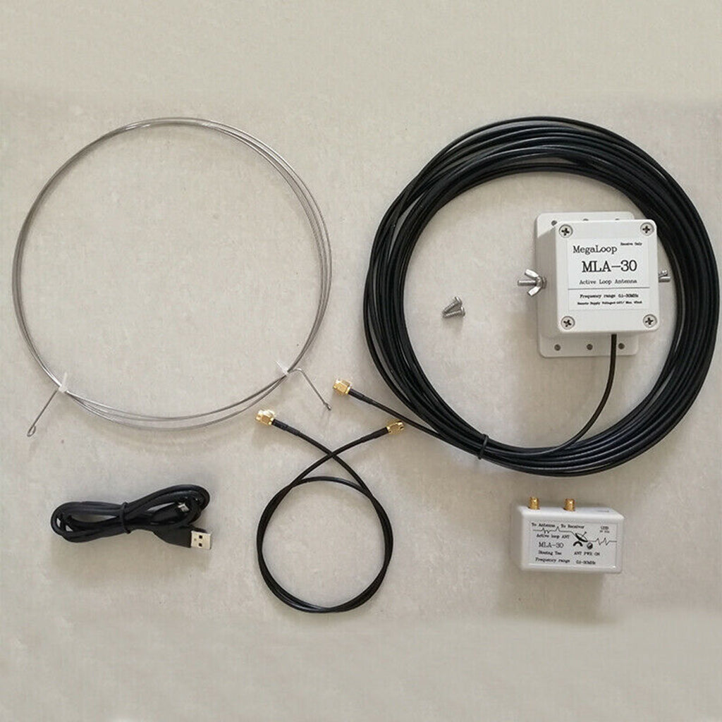 MLA-30 100kHz-30MHz Ring Active Receive Antenna Low Noise Medium ShortWave