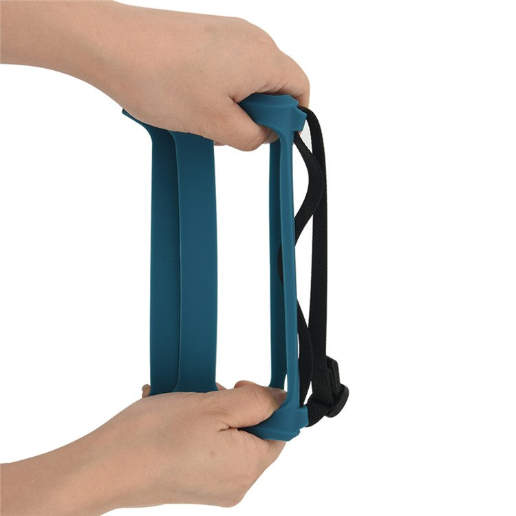 Soft Silicone Cover Speaker Case Shockproof Protective Sleeve for JBL Flip 5 Bluetooth Speaker - Black