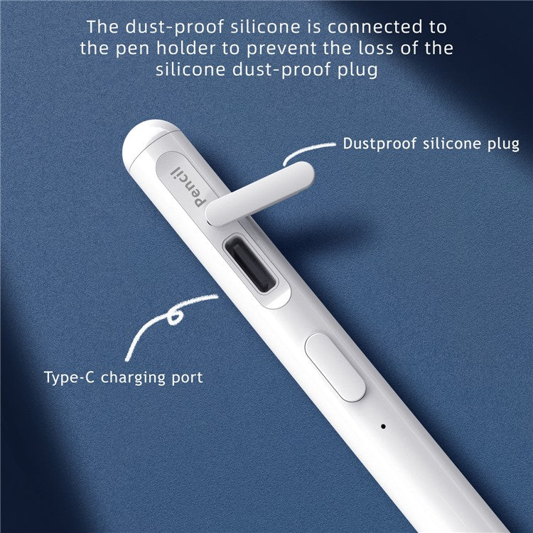 S-IP01 Magnetic Capacitive Pen for iPad , Touch Screen Writing Drawing Stylus Pen Pencil - Black