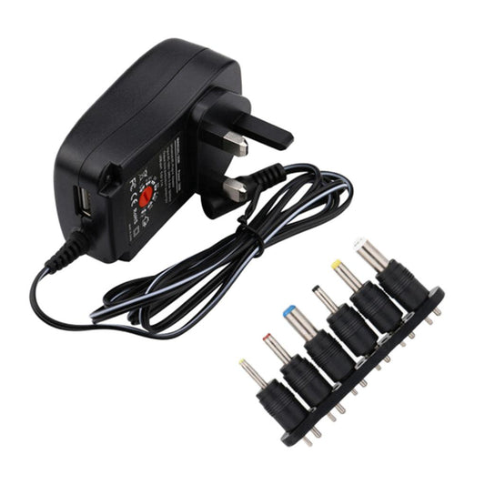 30W Universal DC 3V-12V Adjustable Voltage Power Supply with 6 Plug UK Plug