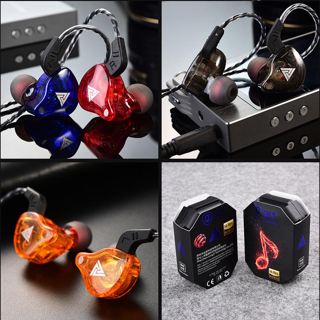 QKZ AK6 In Ear 3.5mm Sport Earphones with Mic  Black