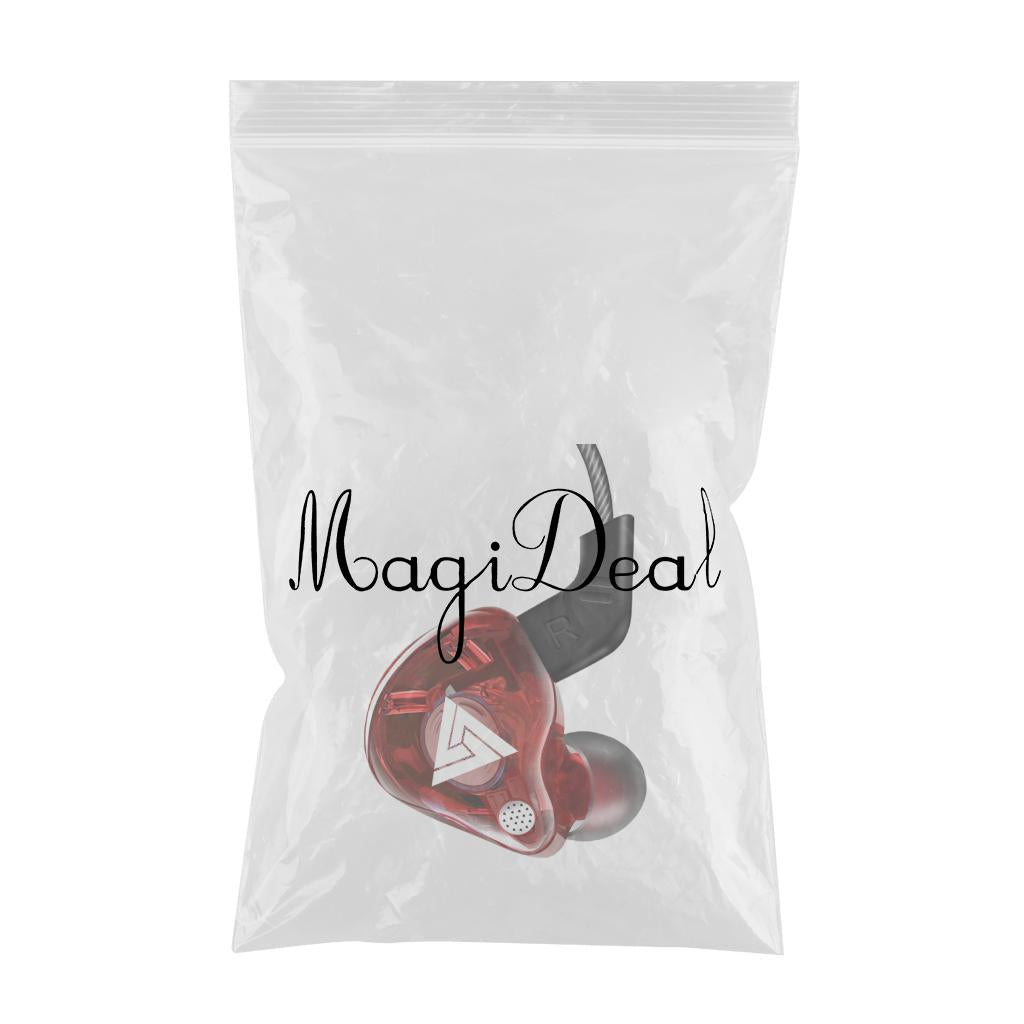 QKZ AK6 In Ear 3.5mm Sport Earphones with Mic  Red