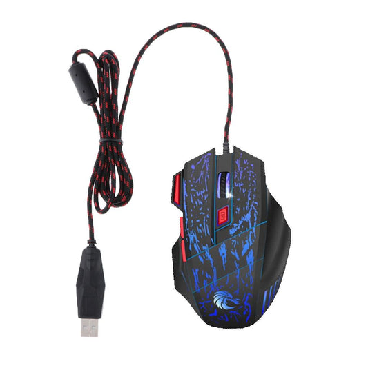 One-Handed 35 Keys USB Game Keyboard + Mouse Gift For PC Gaming Laptop Gamer