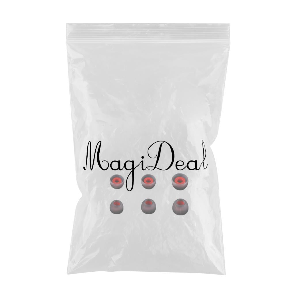 3Pairs Universal Ear Buds Gel Earbuds Earphone Tips S/M/L