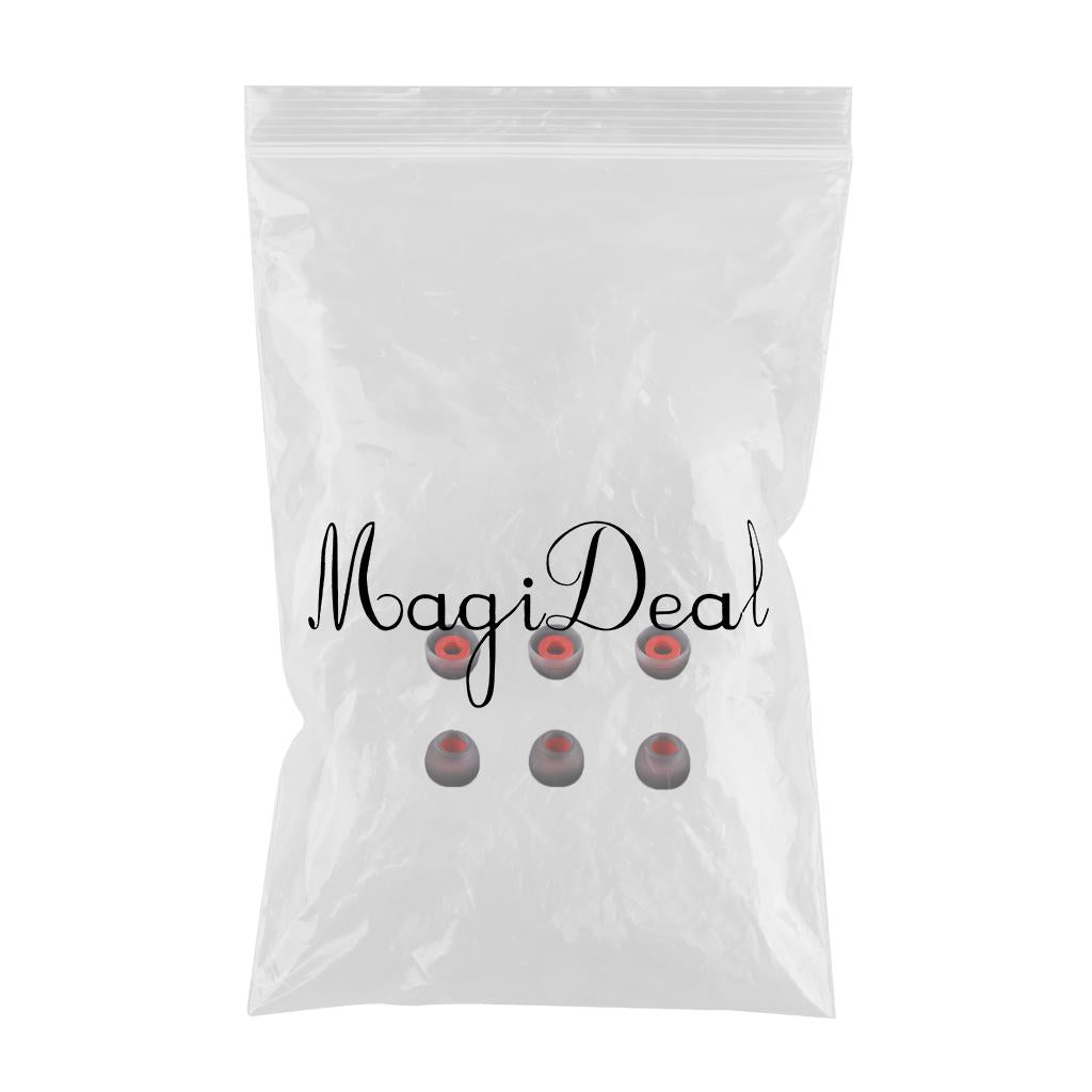 3Pairs Universal Ear Buds Gel Earbuds Earphone Tips M