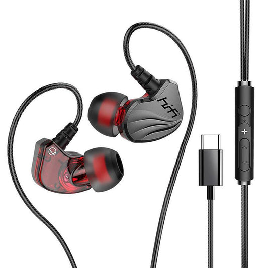 S2000 Earphone Earbud  Microphone with Mic Type C Gray 1.2m Cable