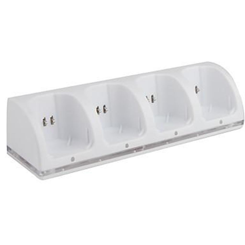 Charging Dock Station +4* 2800mAh Batteries For Wii Remote Controller White