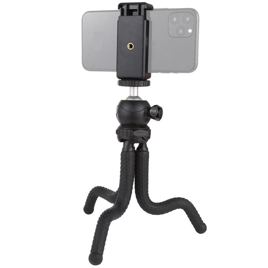 Mini Octopus Flexible Tripod Holder for SLR S (with Phone Holder and Base)