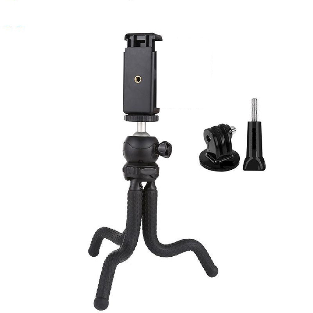 Mini Octopus Flexible Tripod Holder for SLR L (with Phone Holder and Base)