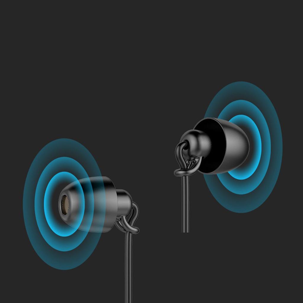 3.5mm Sleep Earplugs Earphone  black with Mic