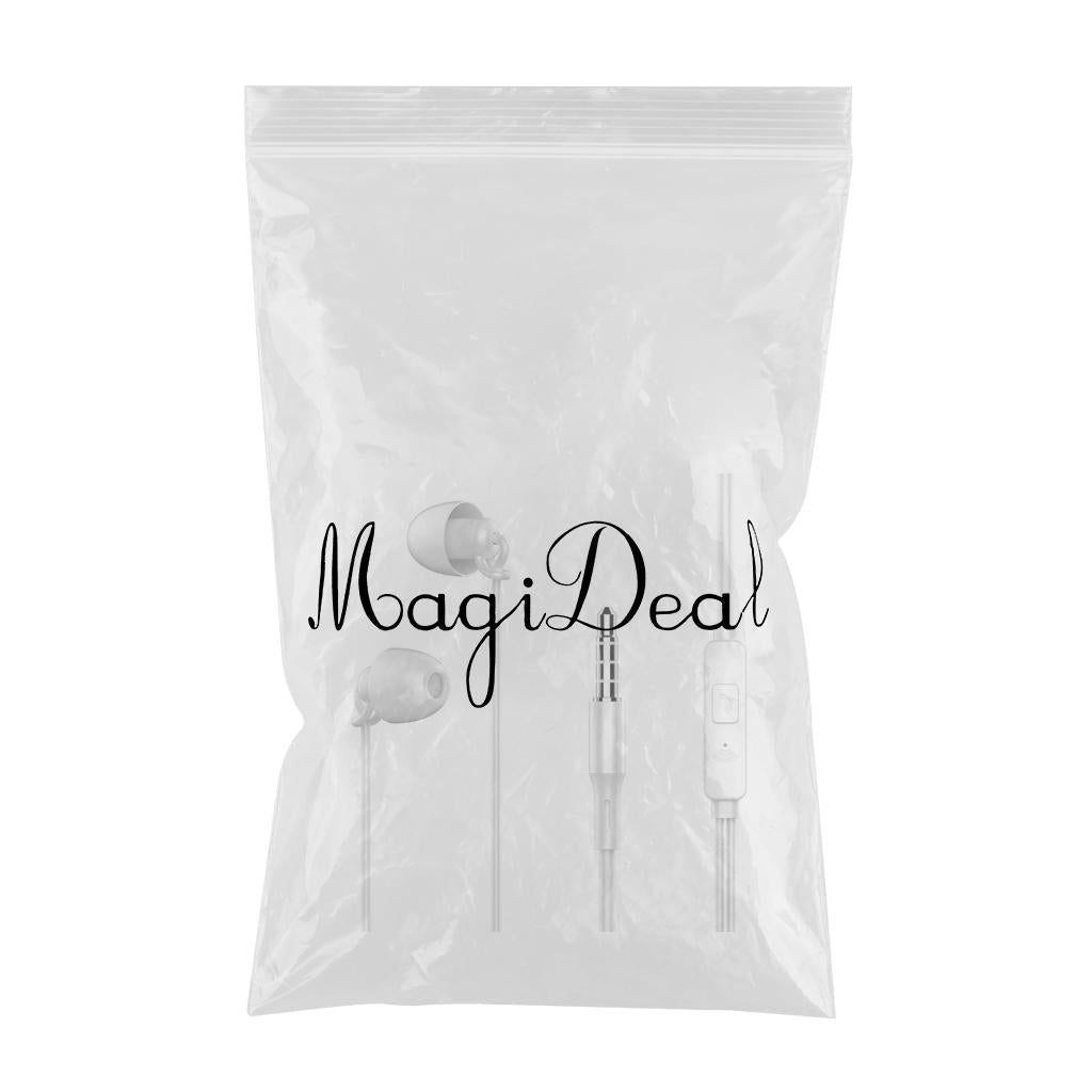 3.5mm Sleep Earplugs Earphone  white with Mic