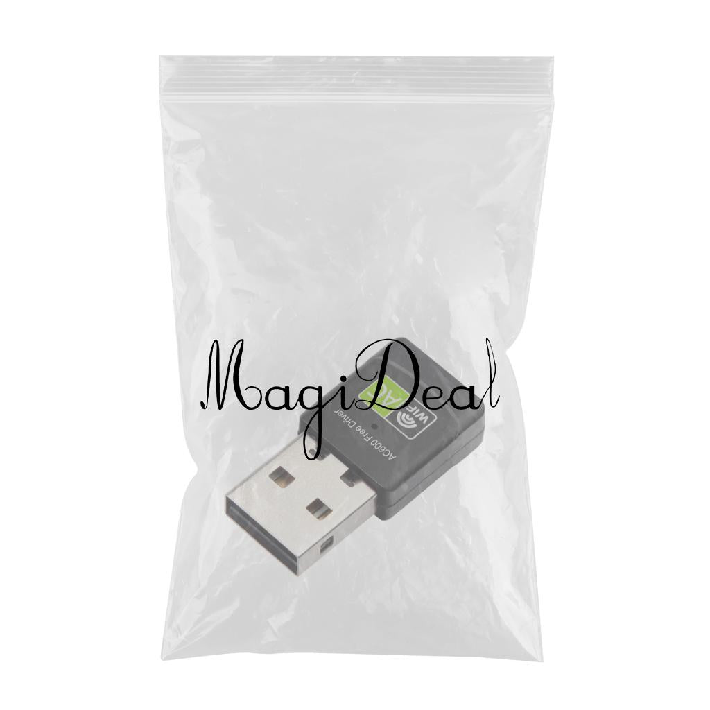 Drive-free 600Mbps USB Wireless Network WiFi Dongle Adapter w/ 2DBI Antenna