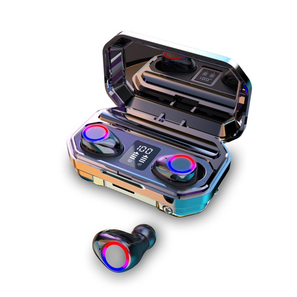 3500mAh LED Bluetooth Wireless Headphones In-Ear Earbuds Headsets Black