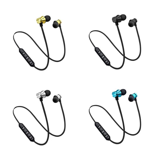 Magnetic Bluetooth In-ear Earphone Sport  Golden