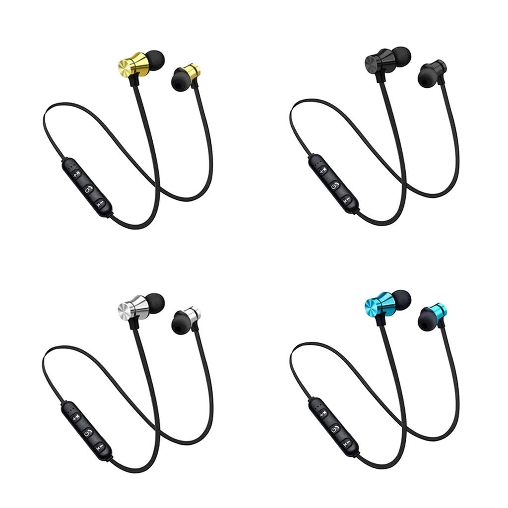 Magnetic Bluetooth In-ear Earphone Sport  Golden