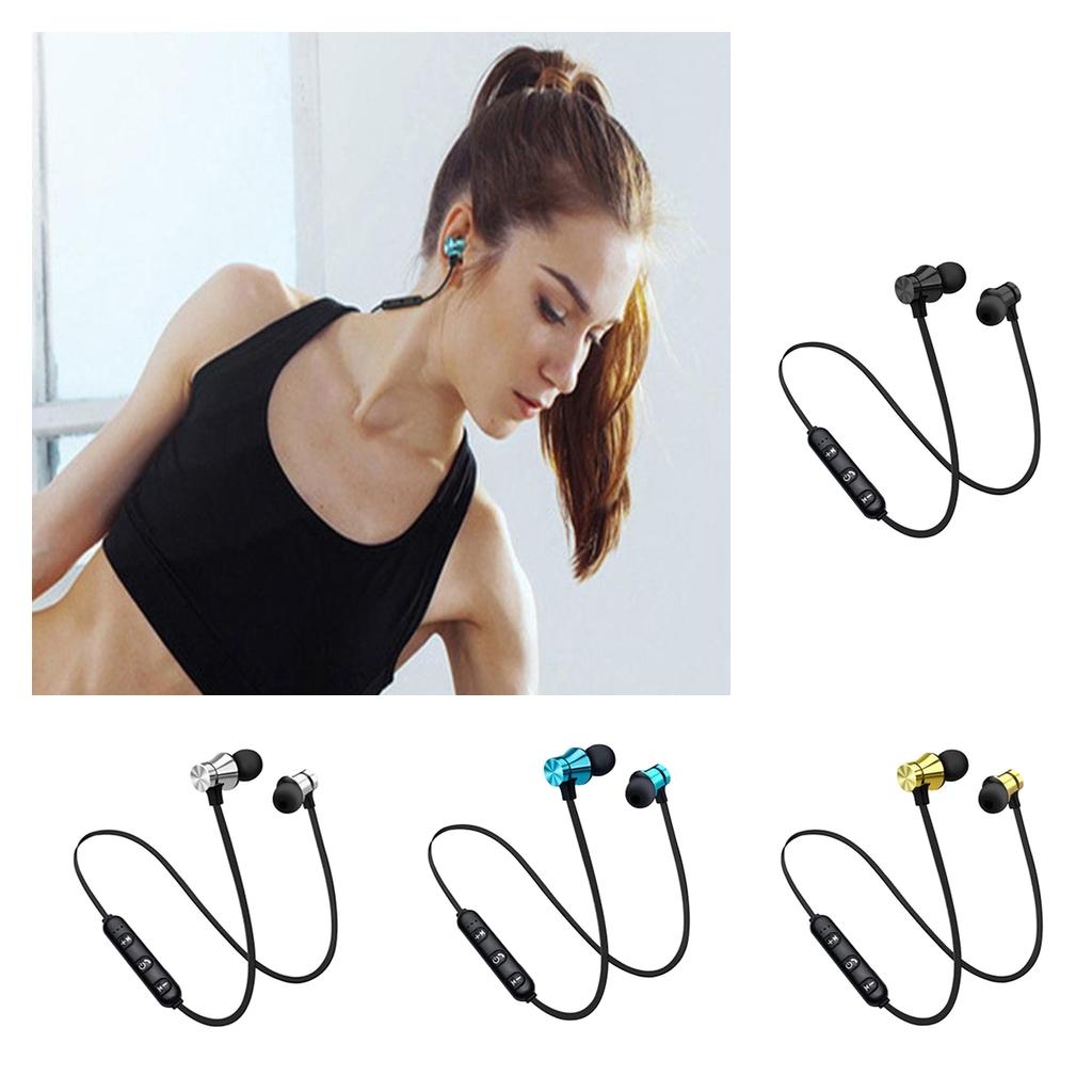 Magnetic Bluetooth In-ear Earphone Sport  Golden