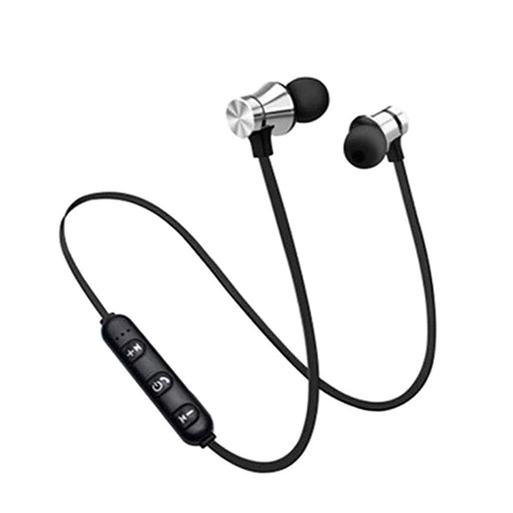 Magnetic Bluetooth In-ear Earphone Sport  Silver