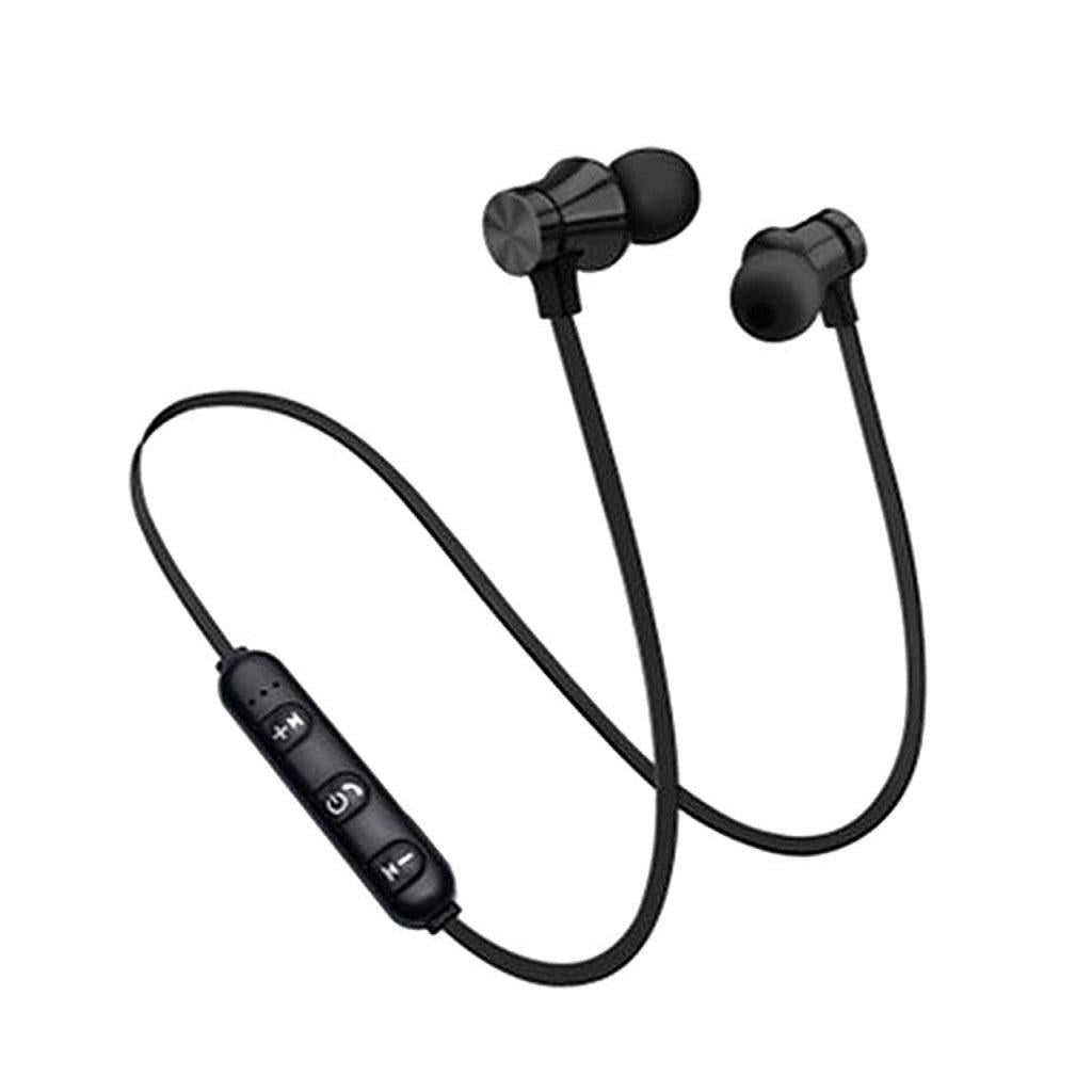 Magnetic Bluetooth In-ear Earphone Sport  Black