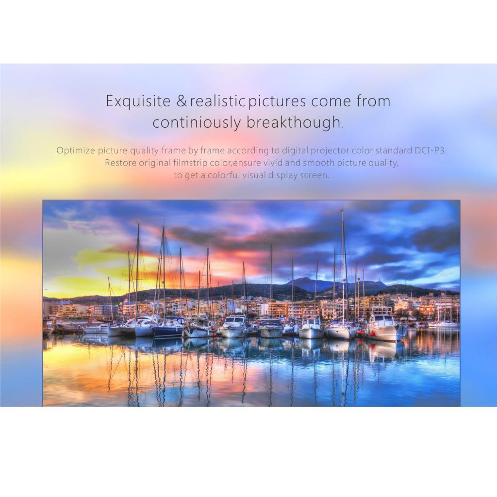 Professional Home Theater Cinema Mini Portable Movie 1080P Projector EU Plug