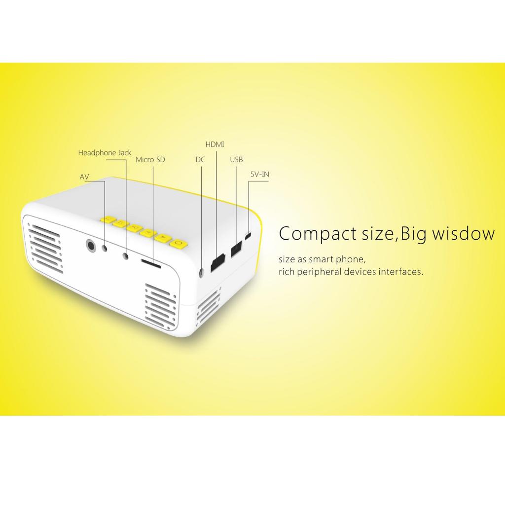 Professional Home Theater Cinema Mini Portable Movie 1080P Projector EU Plug